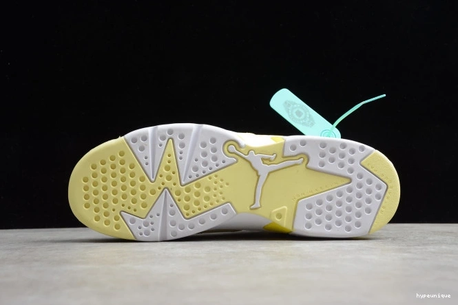 HYPE Air 6 Jordan Dynamic Yellow 543390-800 Retro Floral (GS) 0716